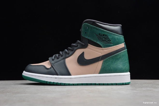 Jordan AH7389-203 1 Retro Anthracite Green Mystic Bio Air High Beige 1004